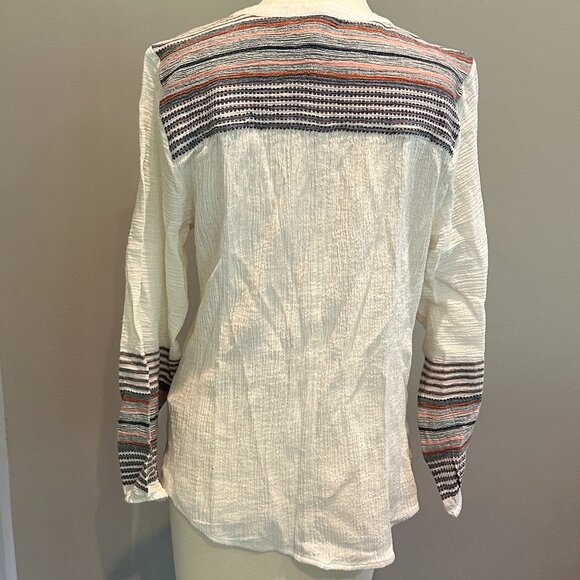 Button Down Shirred Blouse - Picture 3 of 14